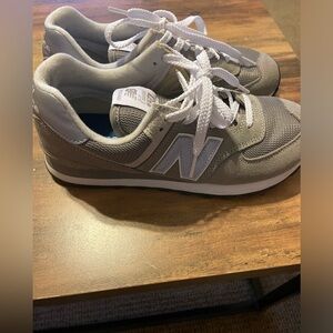 New balance 574 classic gray and white